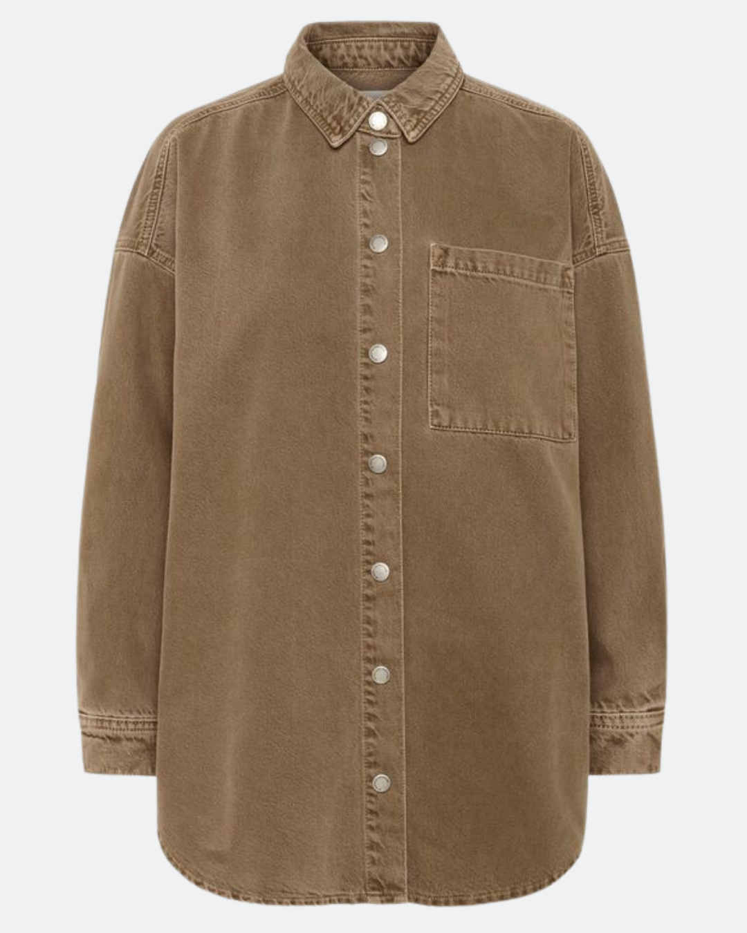 MW Malo 175 Shirt – Tobacco Brown Washed blouse dames - My Essential Wardrobe