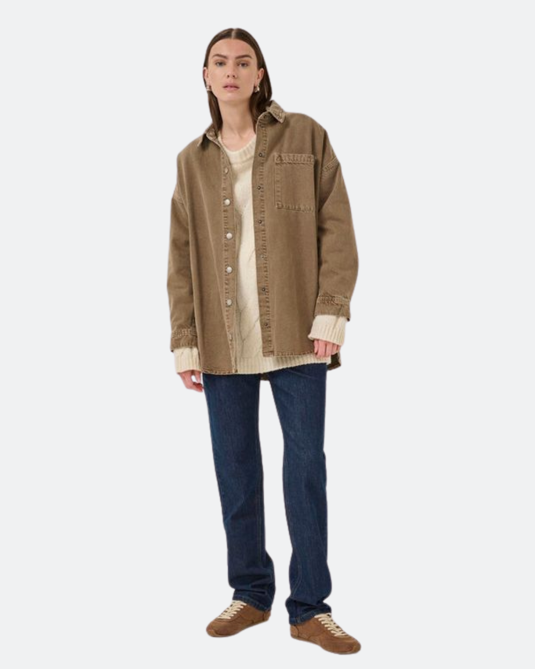 MW Malo 175 Shirt – Tobacco Brown Washed blouse dames - My Essential Wardrobe