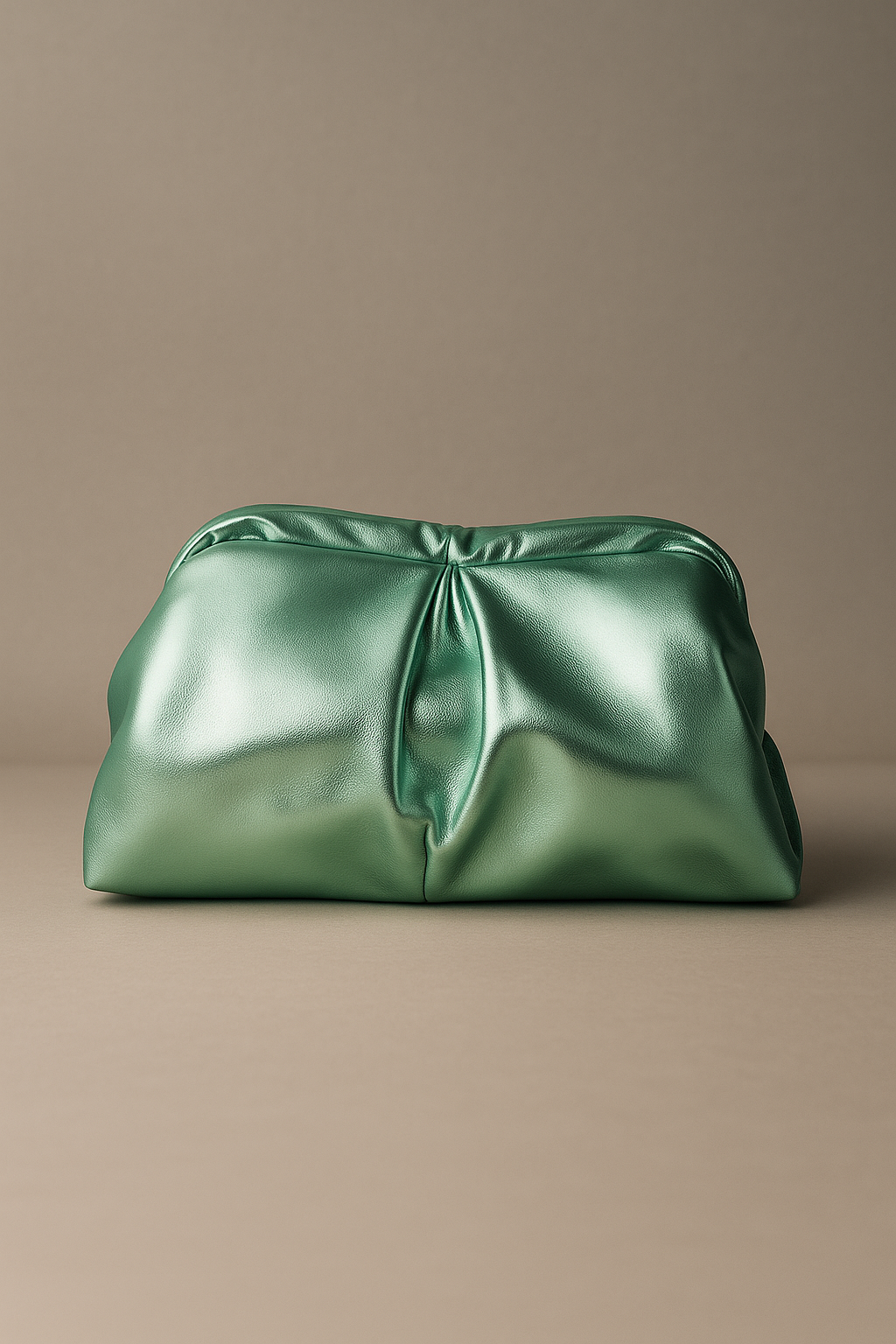 Retro Metallic groene Clutch