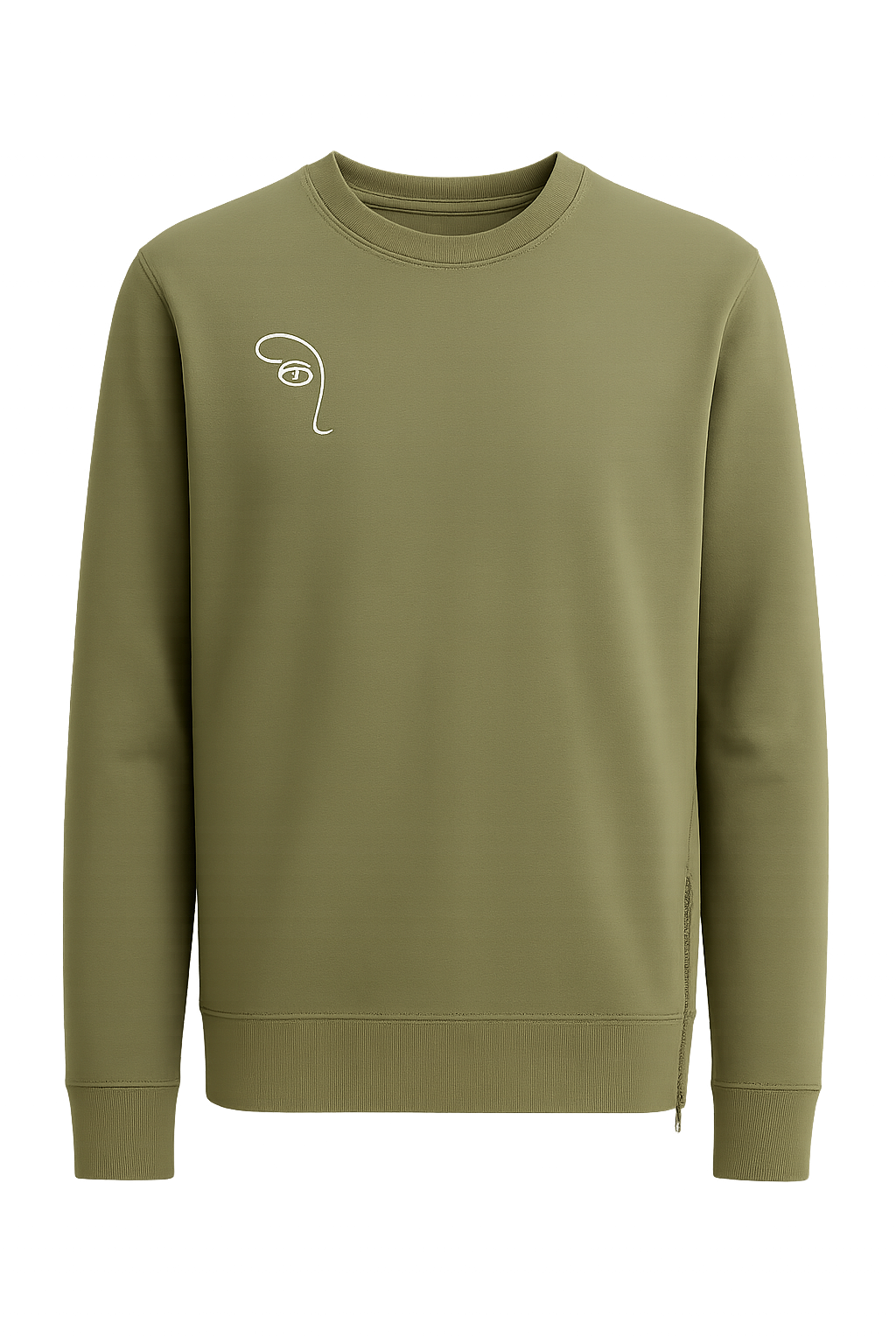 DETAILS UNISEX SWEATER WITH ZIPPERS- 100% Organic Cotton