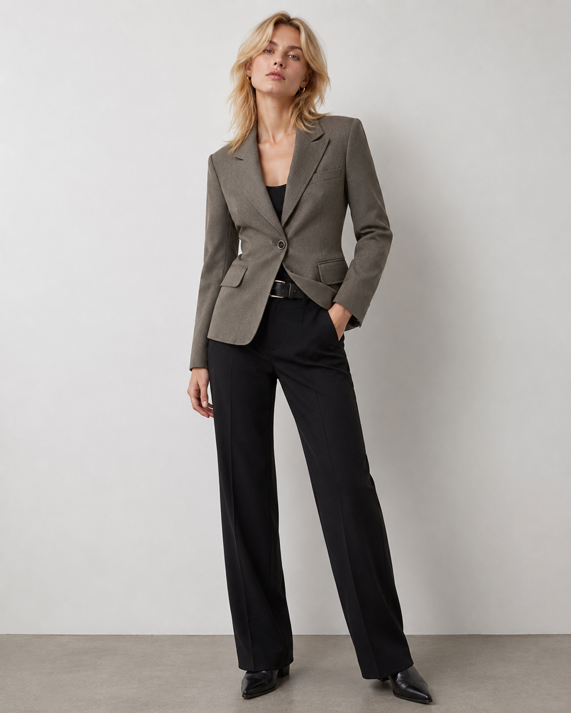Grijze blazer