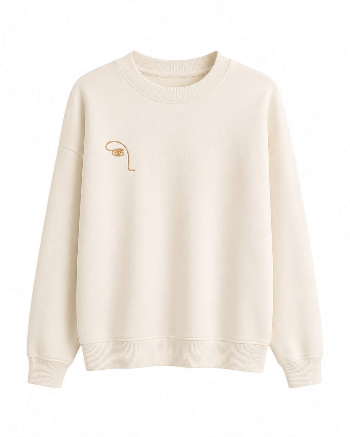 Unisex Details Sweater – Golden Series - 100% Organic Cotton