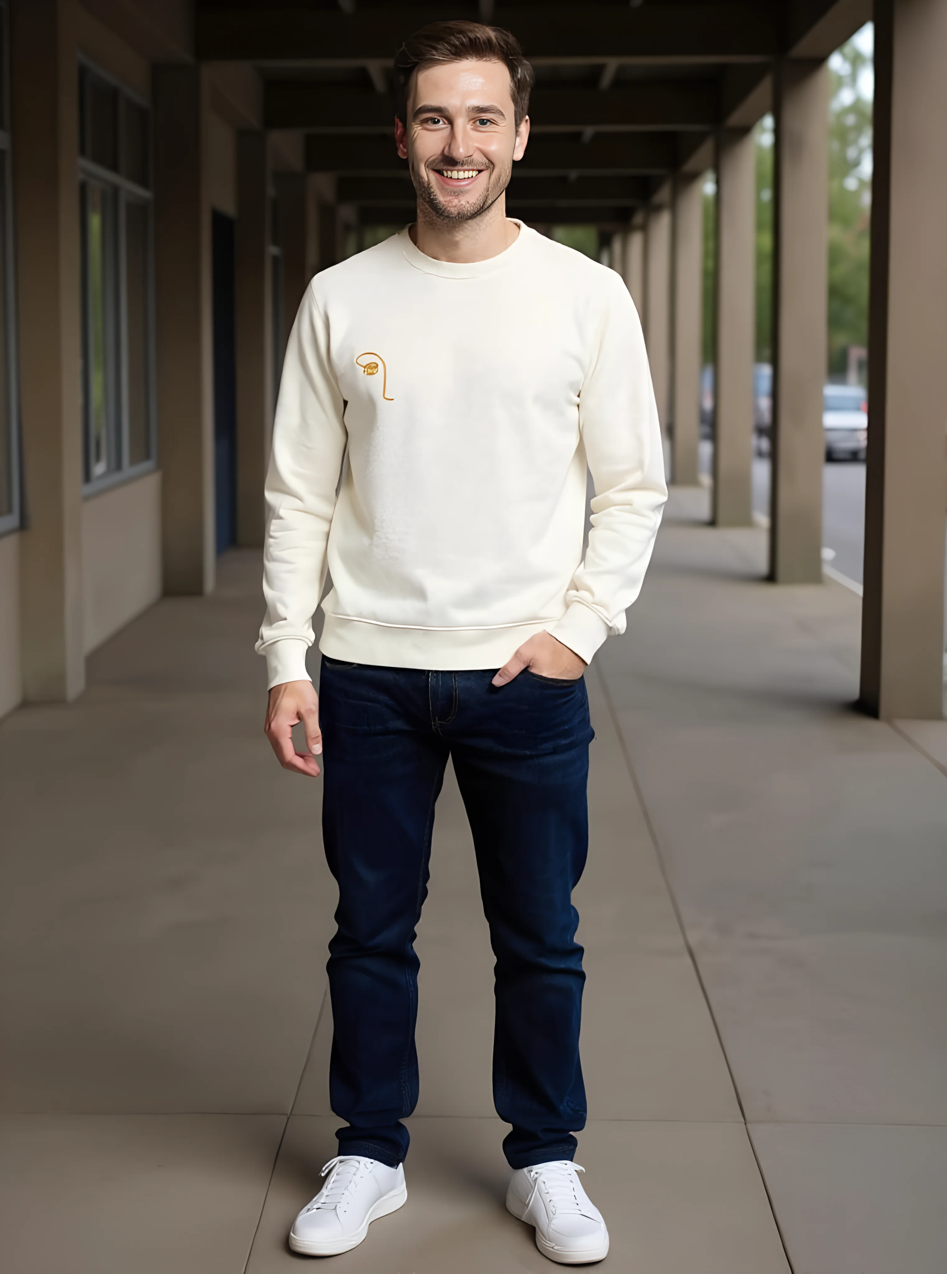 Unisex Details Sweater – Golden Series