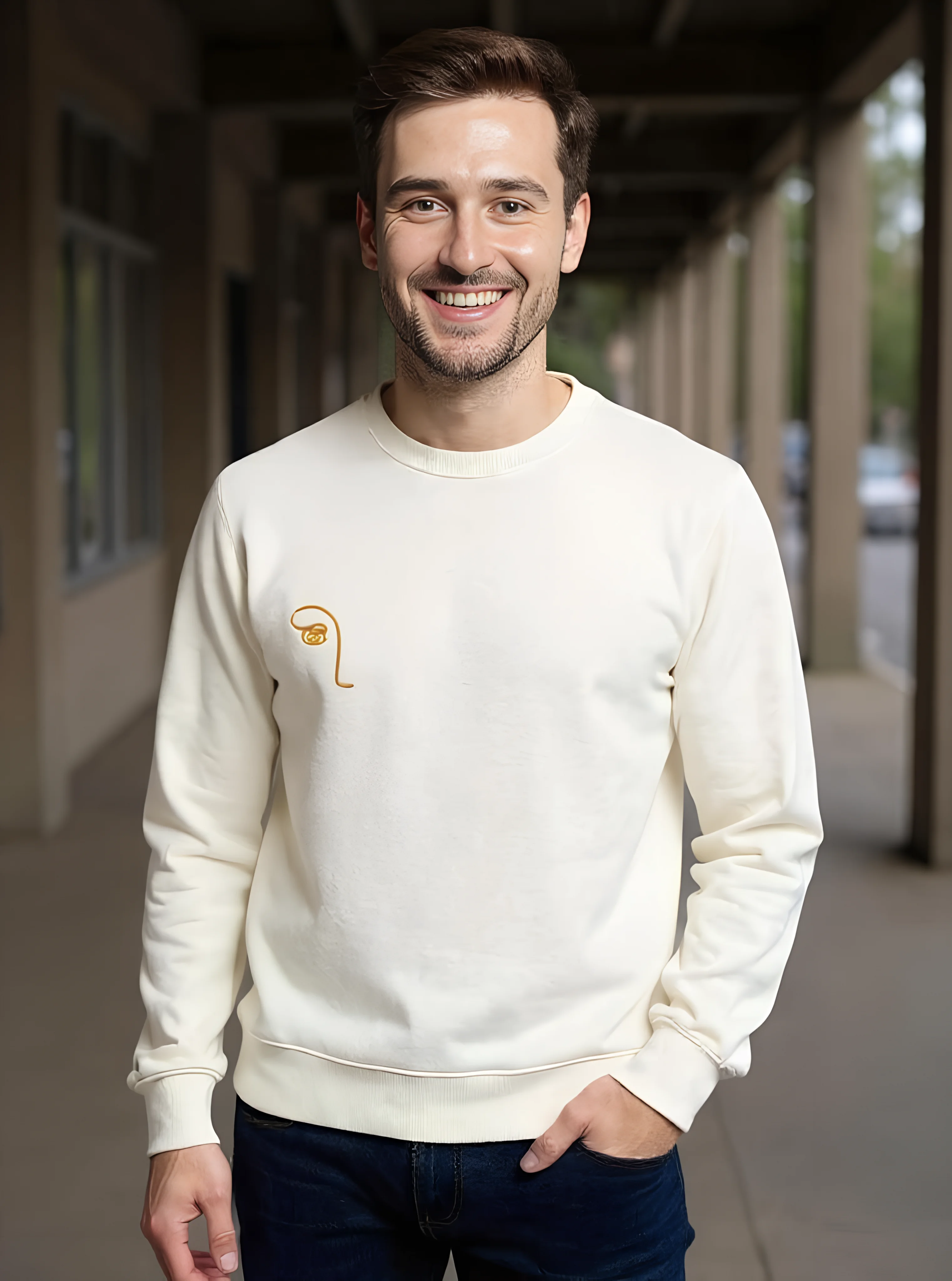 Unisex Details Sweater – Golden Series