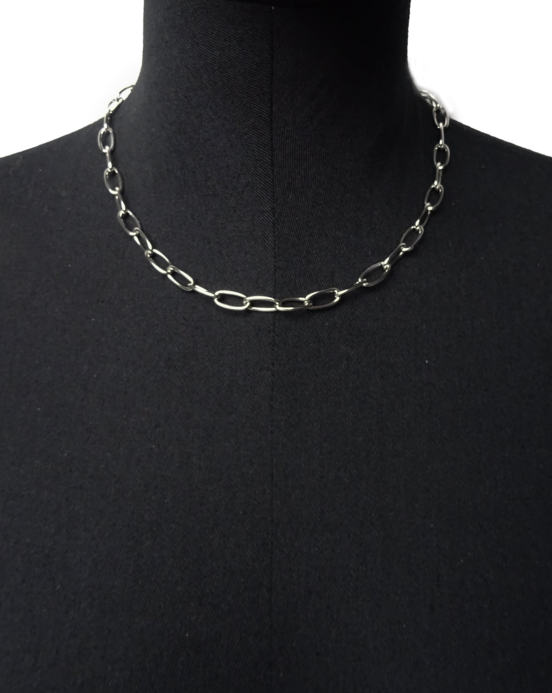 Roestvrij Stalen Schakelketting in Zilver