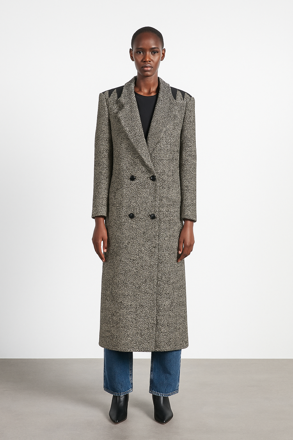 One of a Kind 90s Vintage Wol Coat – Iconisch en Statement