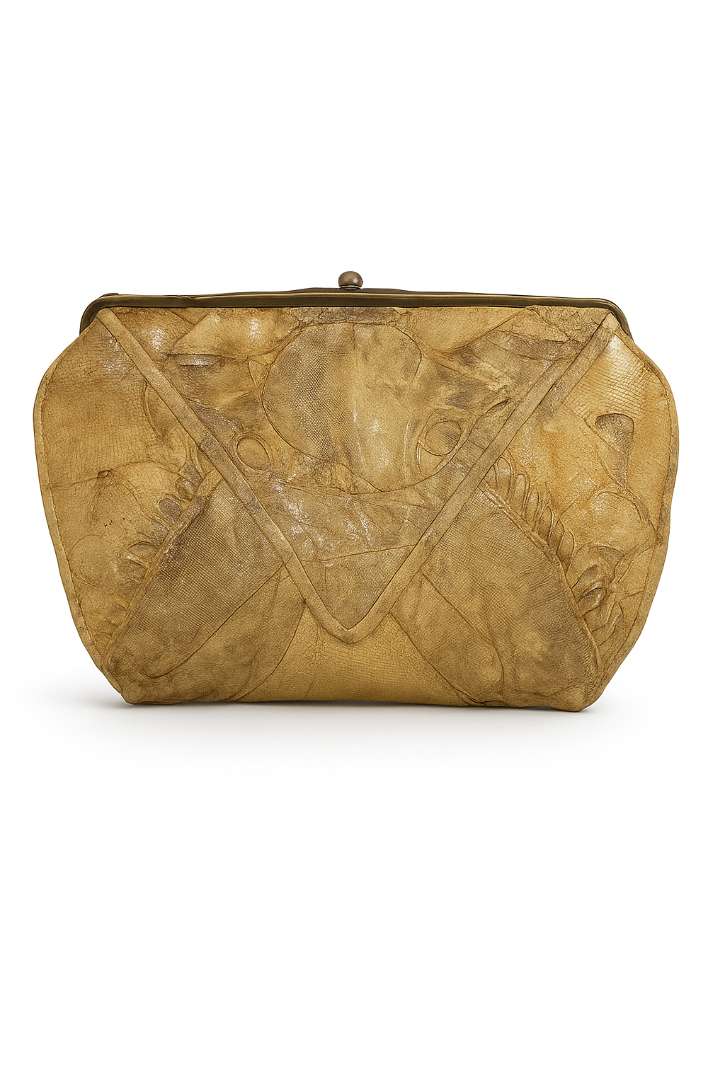 Vintage leren Clutch – Jaren '80