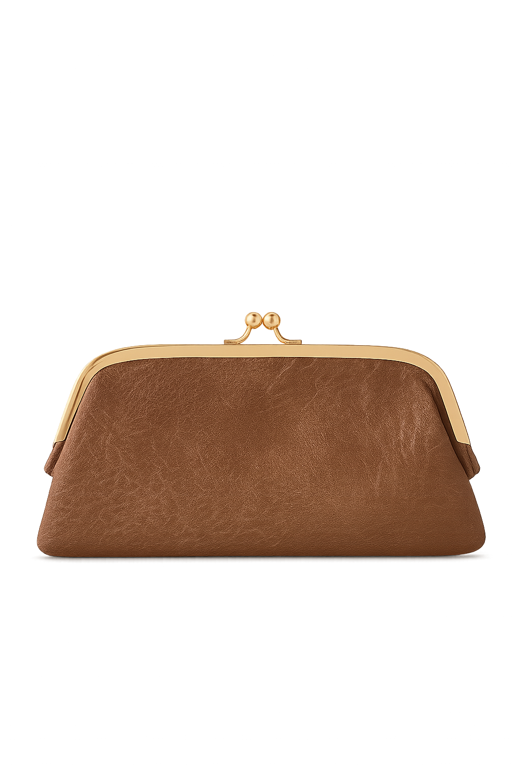 Vintage clutch van leer