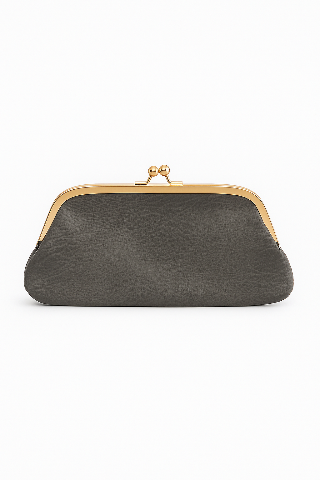 Vintage clutch van leer