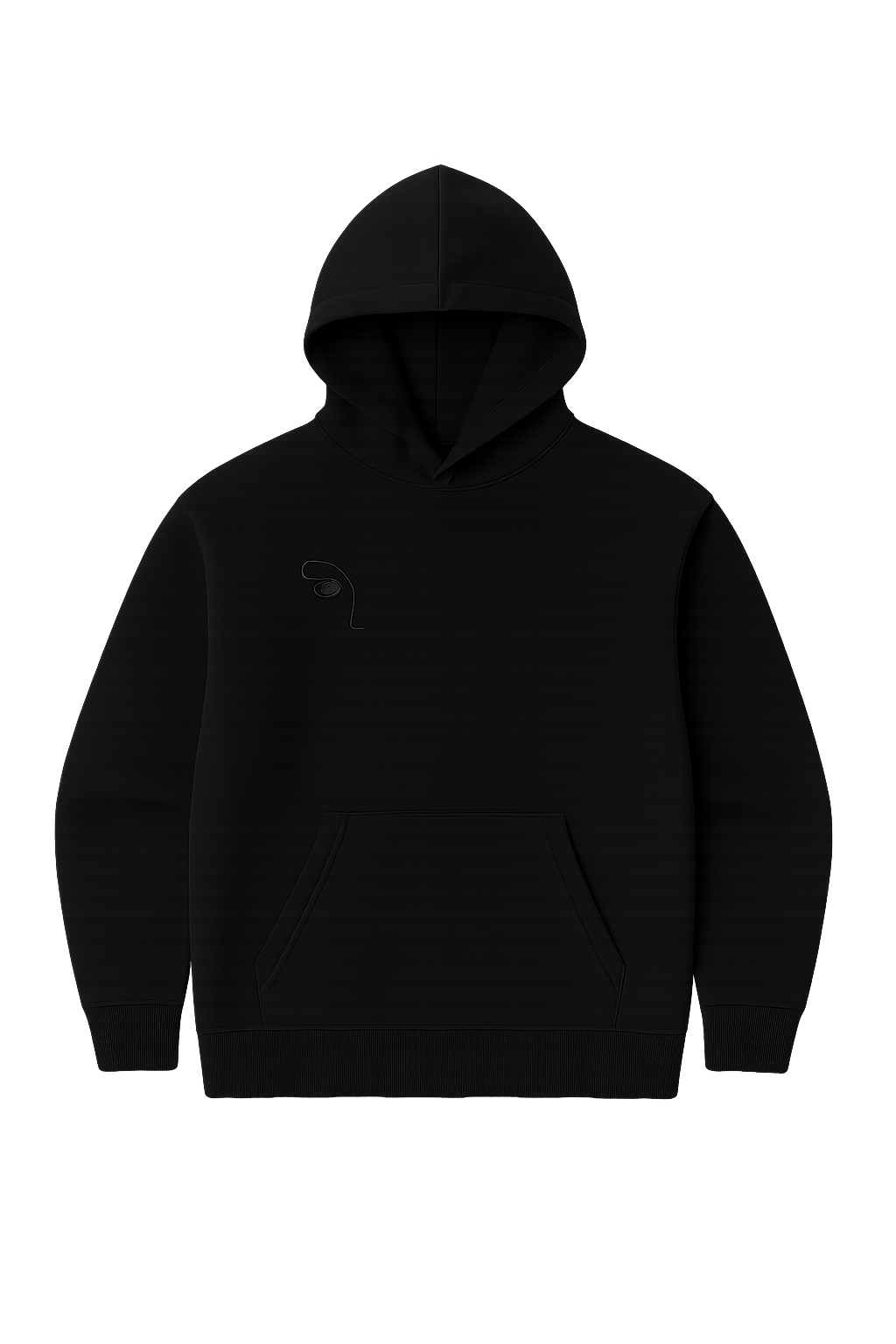 Zwarte Details Hoodie – Cloud Series