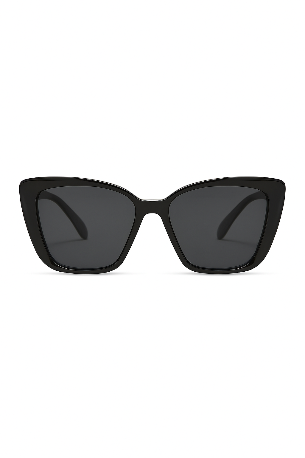 Chunky Cat eye zonnebril in zwart