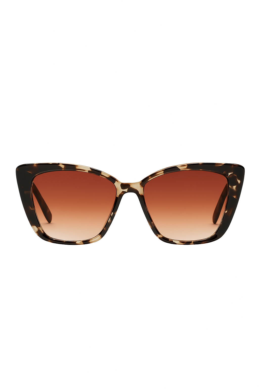 Zonnebril met panterprint frame