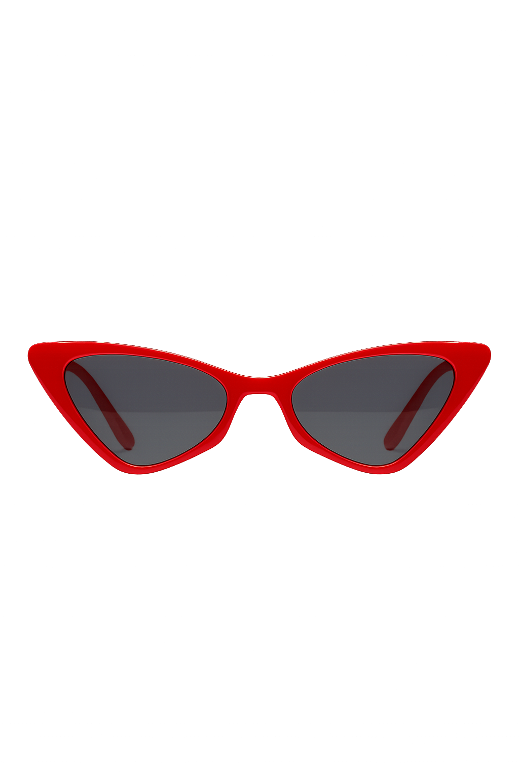 Cat Eye Zonnebril in Rood