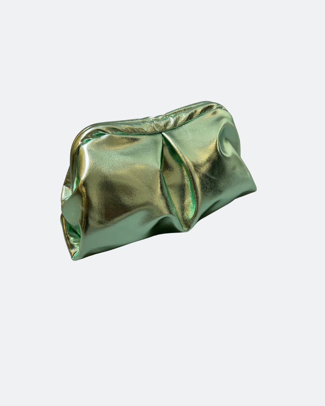 Retro Metallic groene Clutch