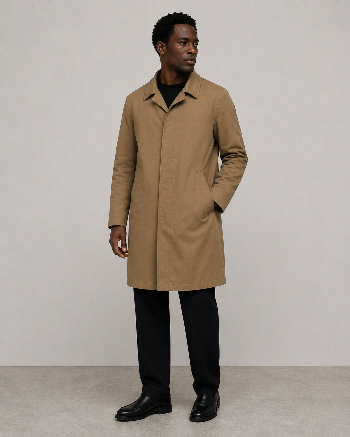 Vintage bruine trenchcoat heren – Unisex oversized stijl