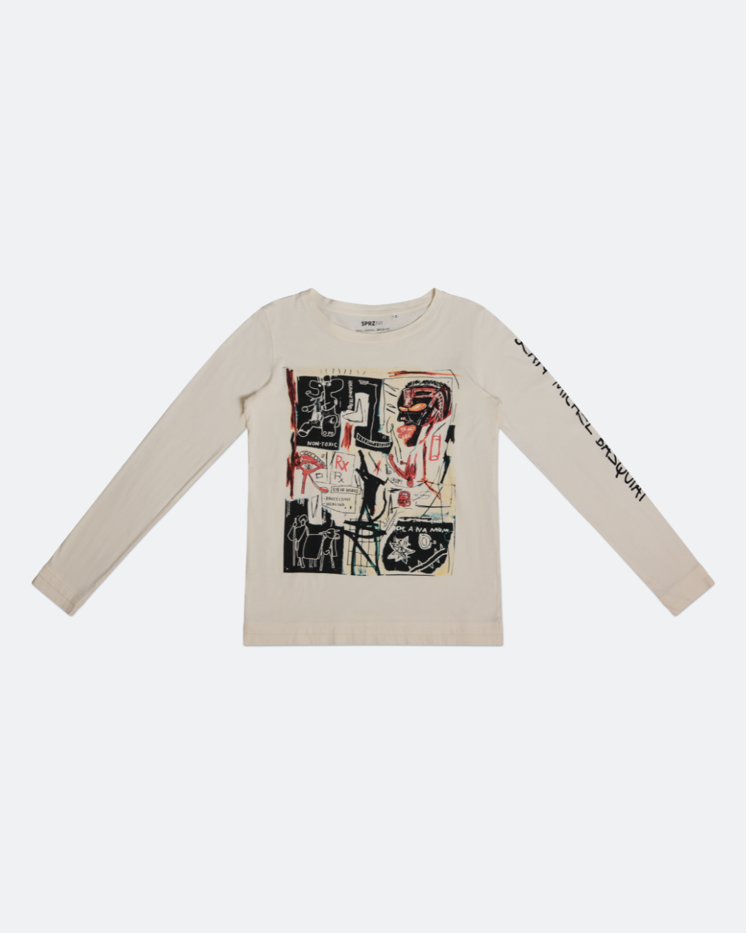 Unisex Longsleeve met Basquiat-Design