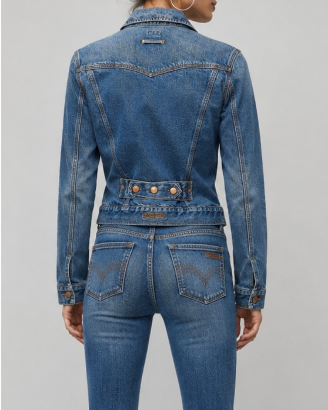Vintage Gaultier Jeans Spijkerjasje – Klassieker in Medium Denim Wash