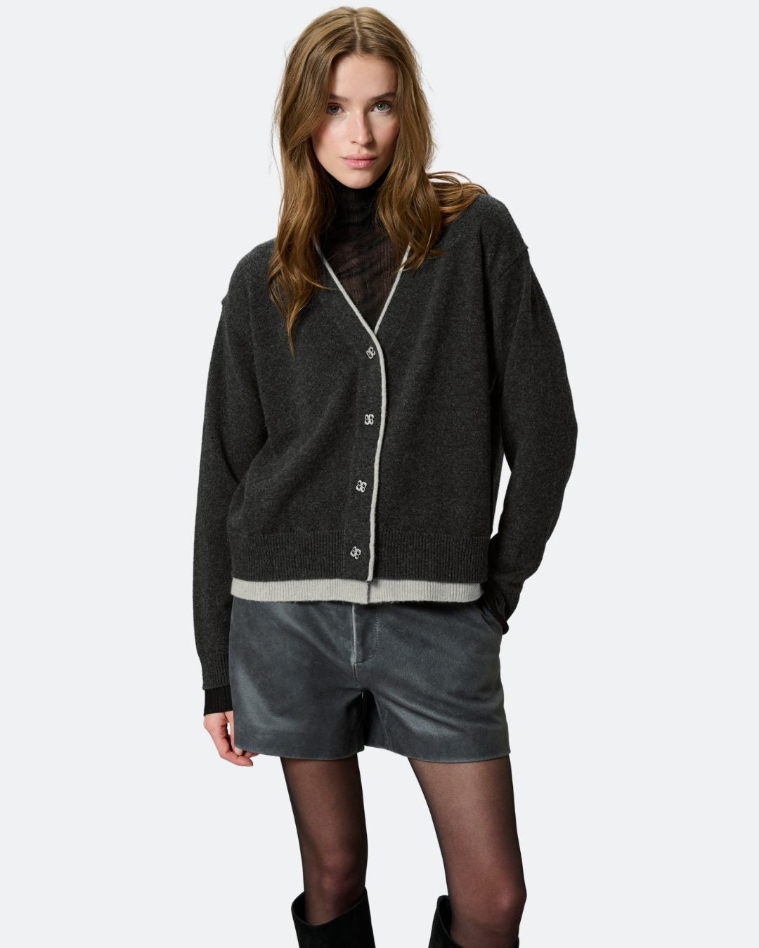 MWTracy Knit Cardigan 100% Wool by My Essential Wardrobe