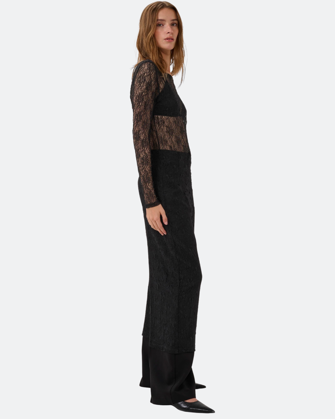 MW Rita Boatneck lace Dress Black by My Essential Wardrobe