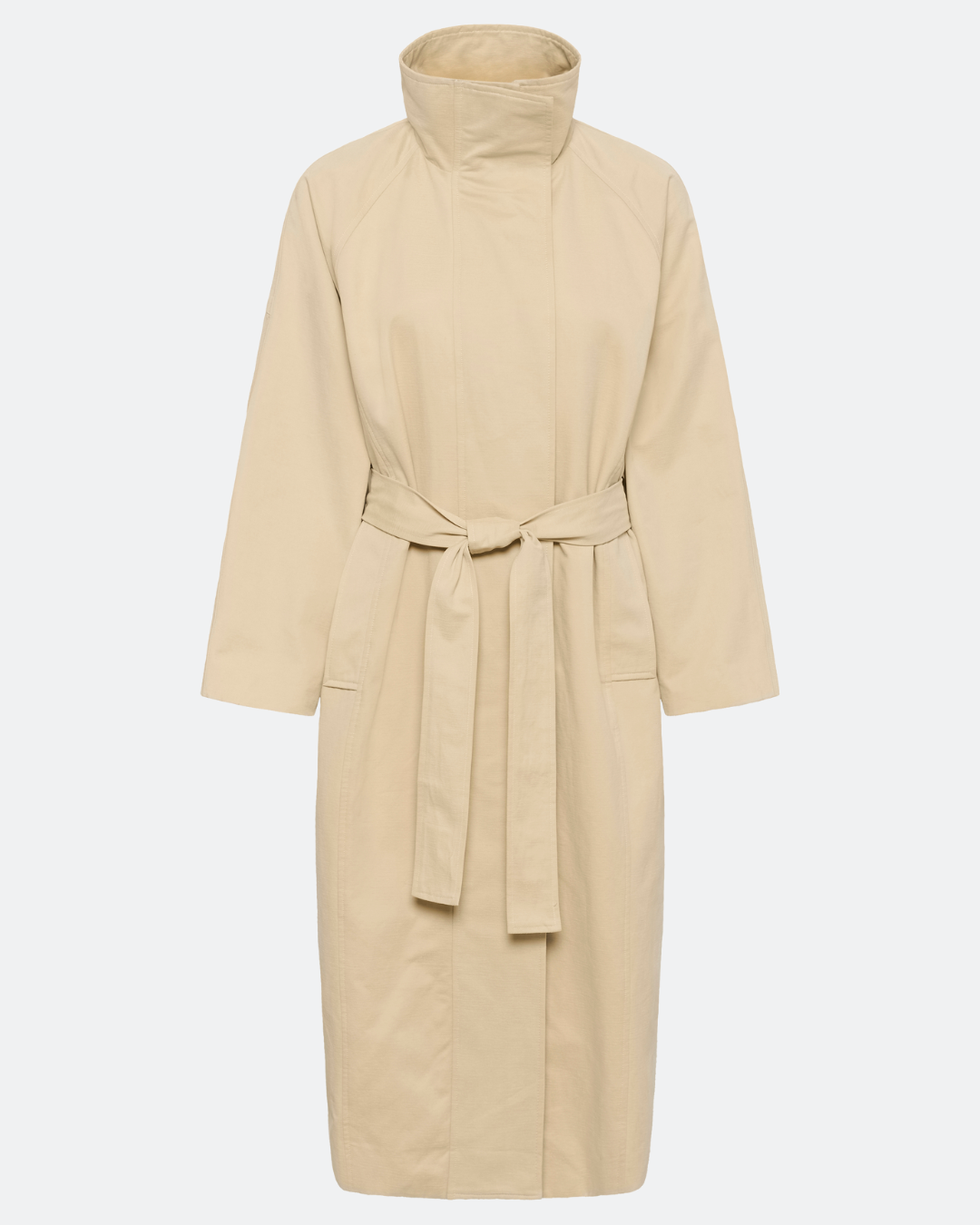 Lyon Long Trenchcoat – Brown Rice