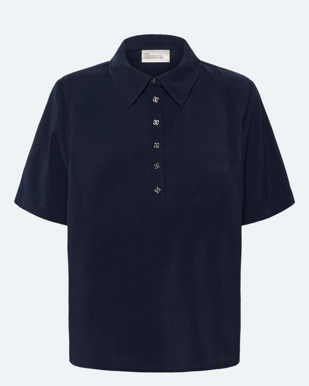 Mindy Polo Tee – Dark Sapphire Blue