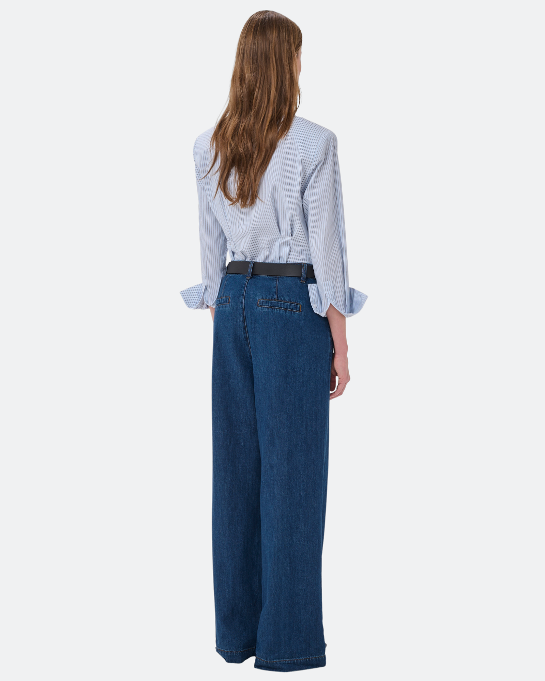 MWZito 171 High Wide Pant - mid blue wash