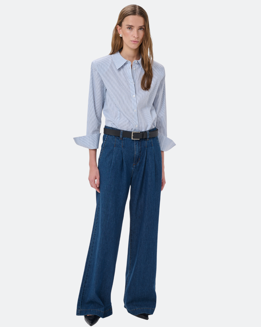 MWZito 171 High Wide Pant - mid blue wash